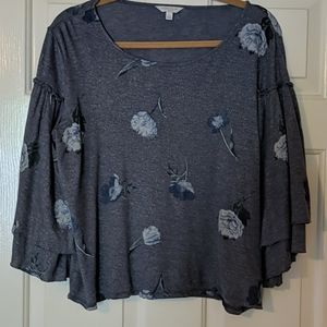 NWOT Lucky Brand boho l/s t-shirt sz L